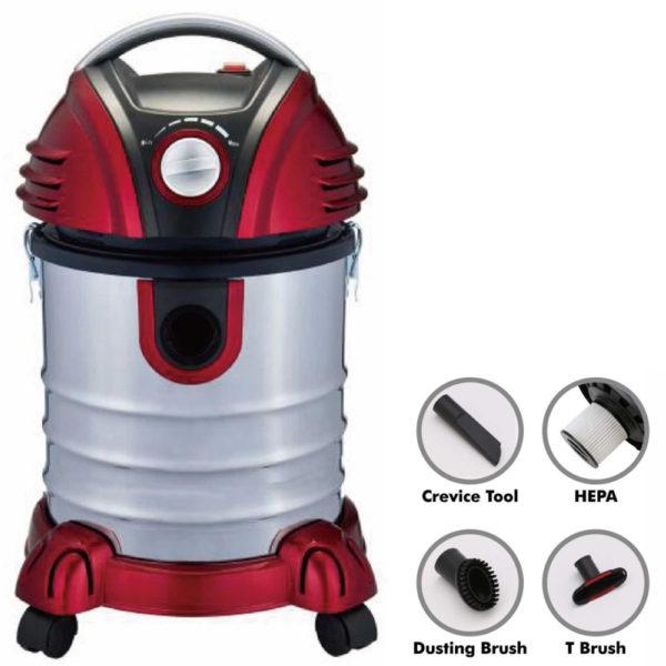 Stainless Steel Wet & Dry Vacuum Cleaner